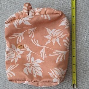 PatBO Peach and White Cosmetic Bag